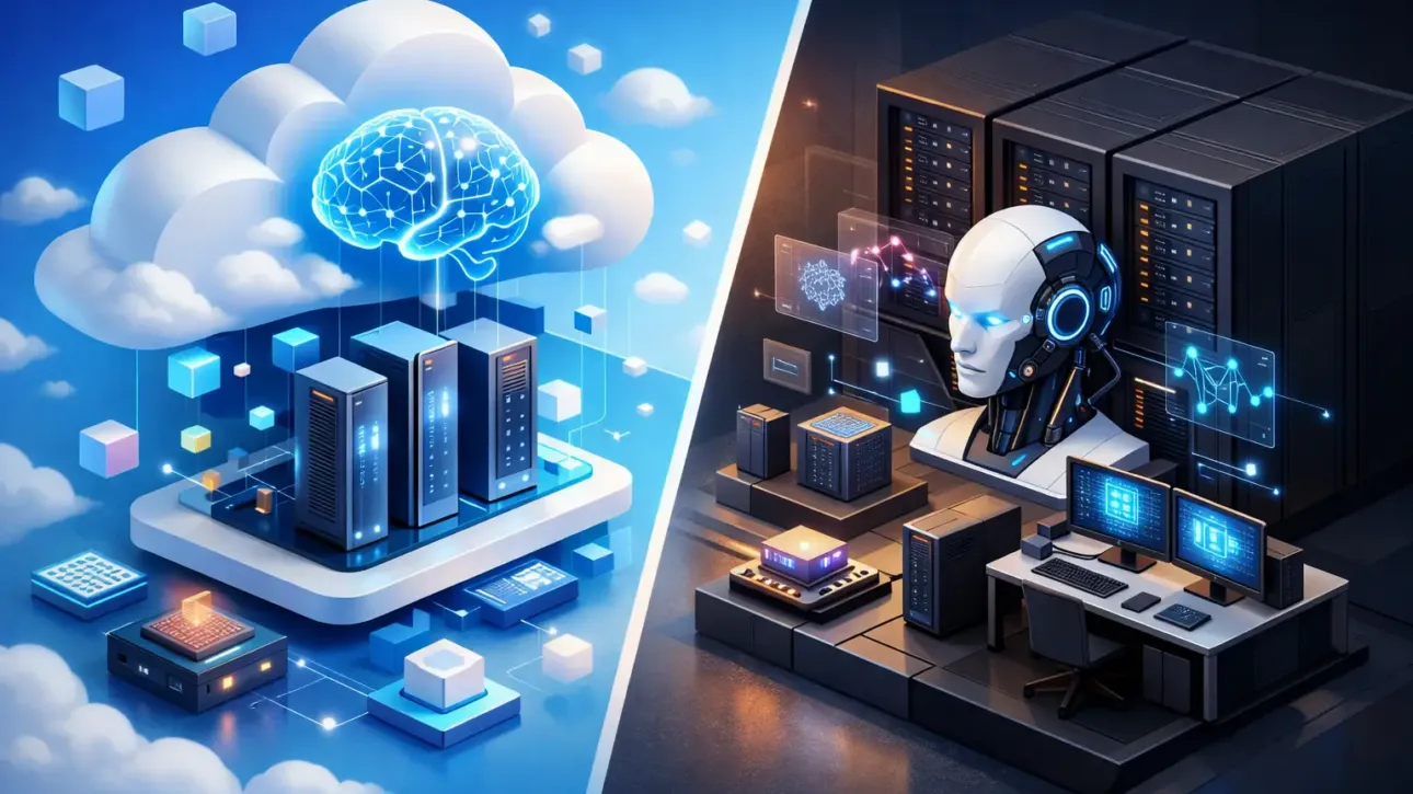 Nuvem pública versus on premise para IA corporativa